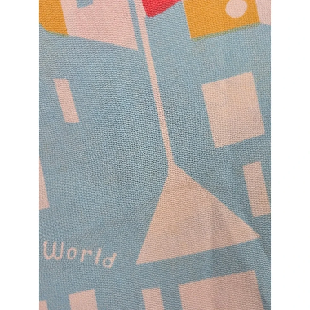 2 Vtg 70s Disney World Twin Flat Sheets Polka Dot Mickey Minnie Donald Pacific
